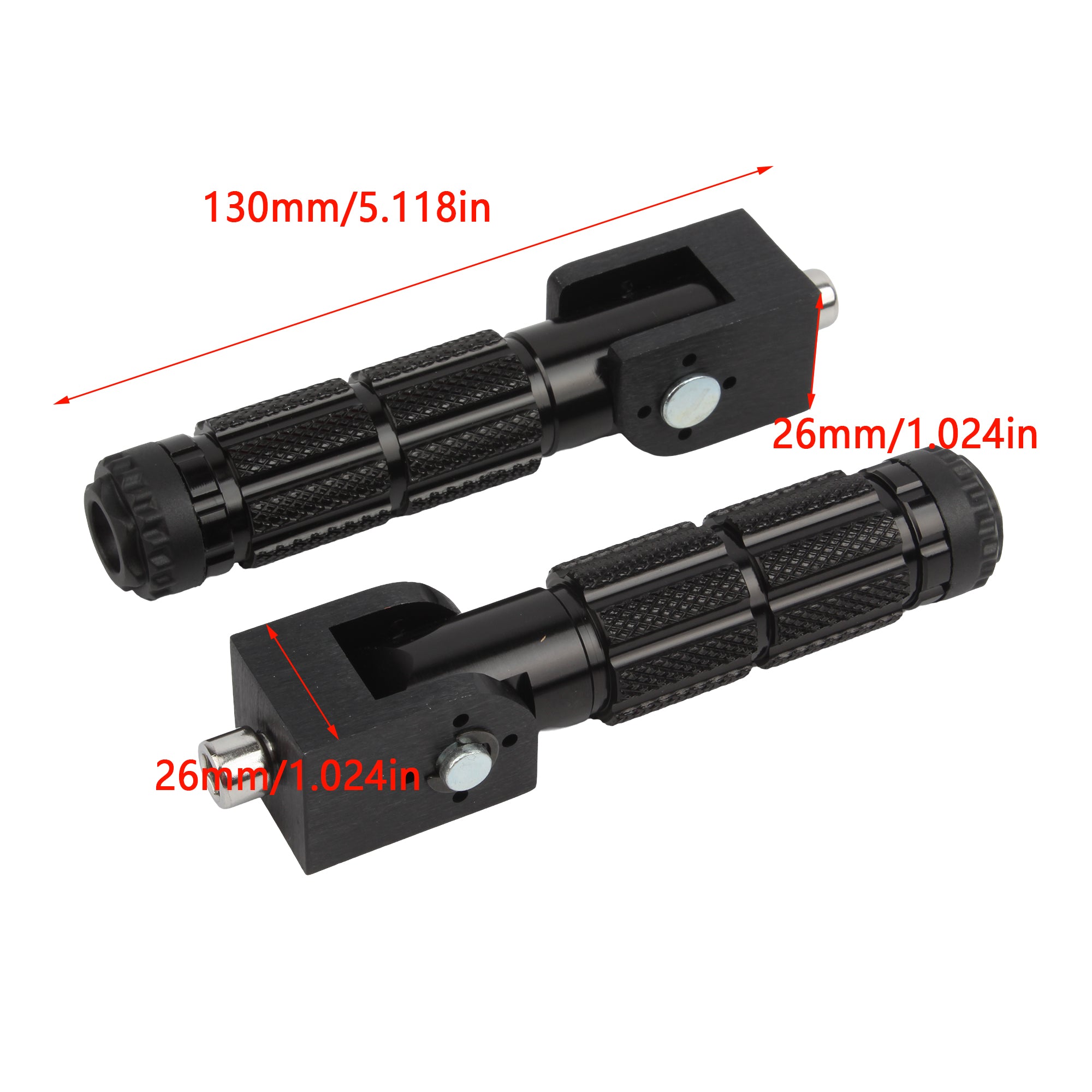 Motorcycle Motorbike M3 Monkey Foldable Foot Pegs 8 Aluminium Alloy Foot Rest Pedal mm Universal Modified Parts for KTM Yamaha