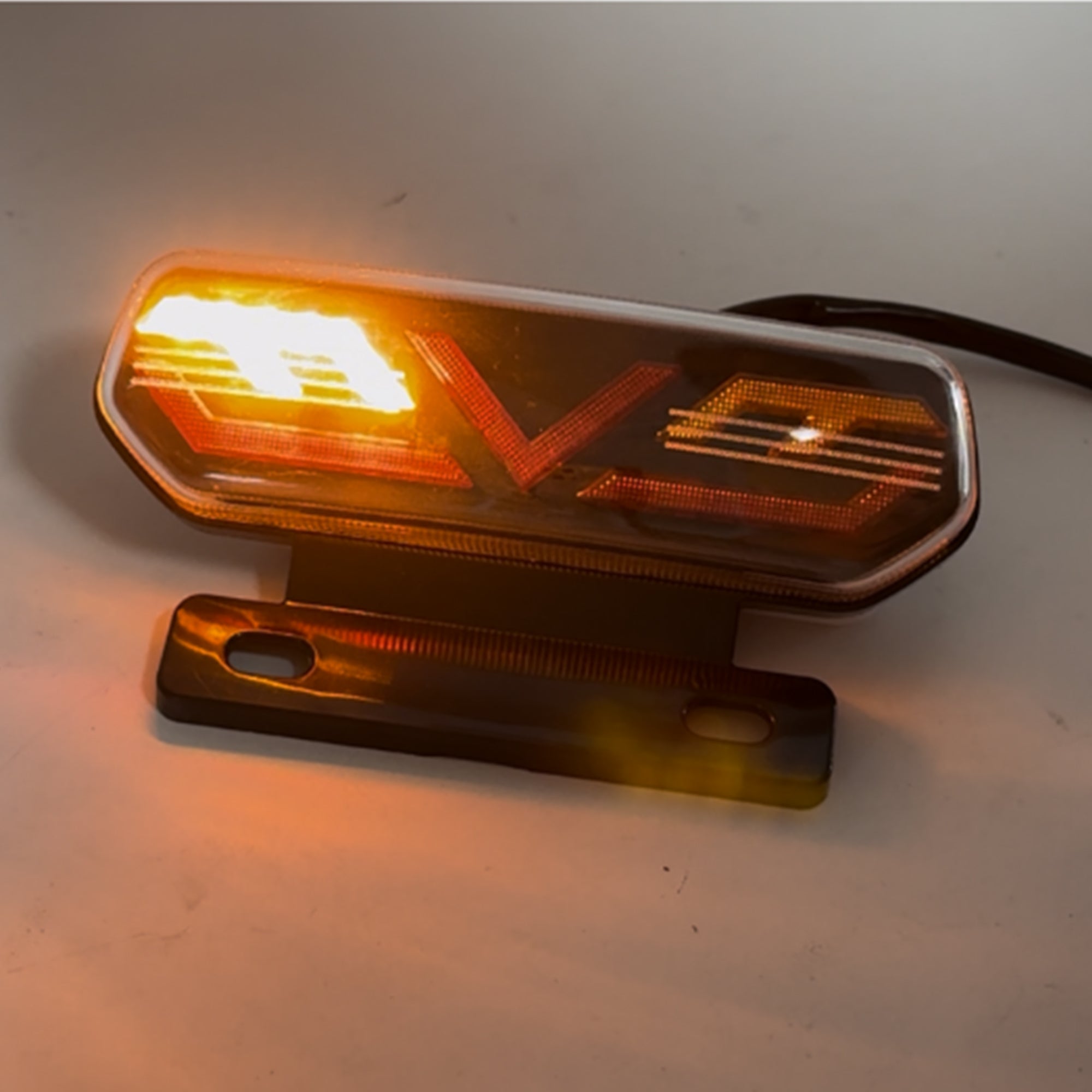 Powermotor Motorbike Motorcycle Rear Tail Lights LED Motorbike Stop Turn Signal Direction Indicator Blinker Taillight 12V