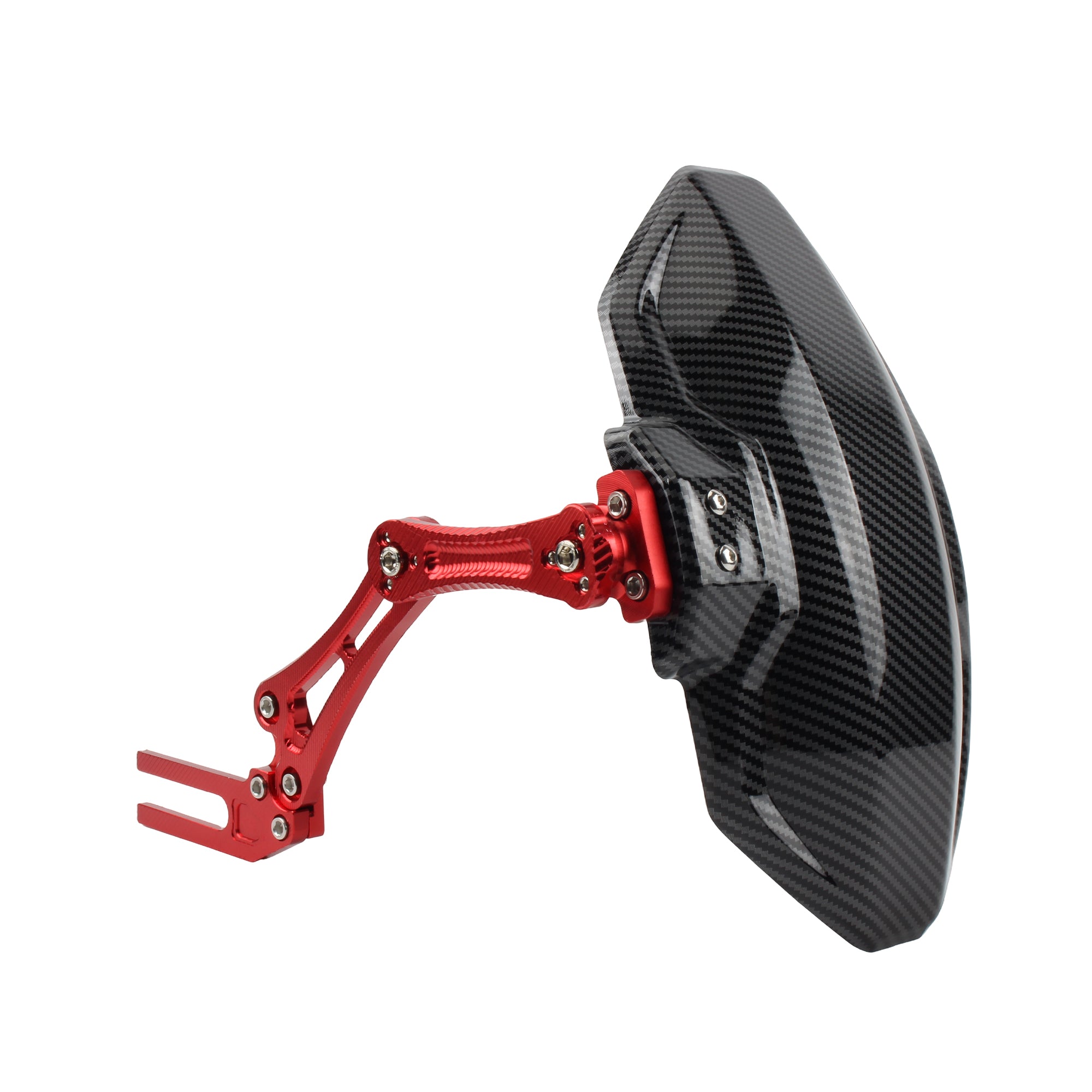 For Universal Motorcycle Imitation Carbon Fiber Adjustable Rear Wheel Fender Mudguard Extend Extender Motocross Accessories