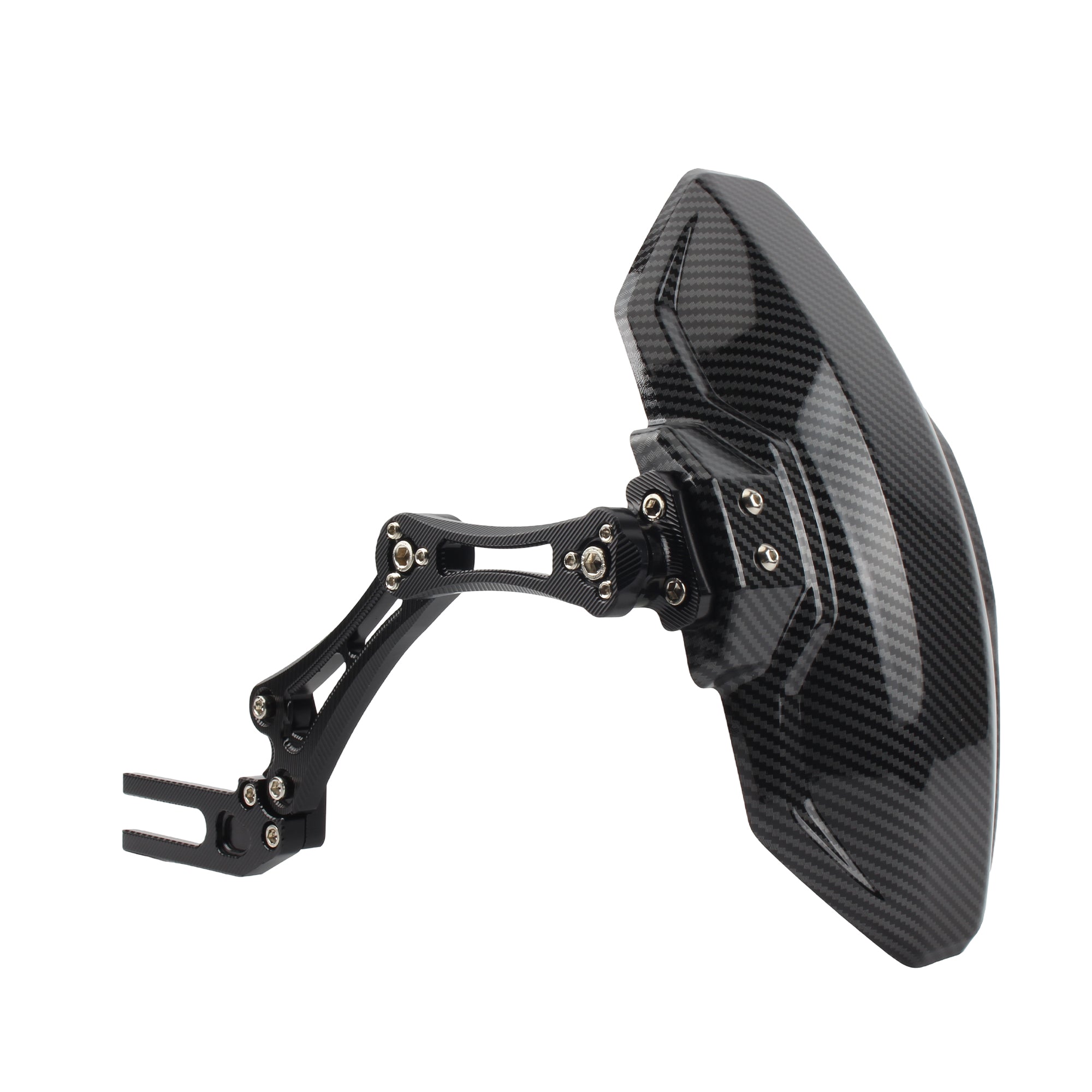 For Universal Motorcycle Imitation Carbon Fiber Adjustable Rear Wheel Fender Mudguard Extend Extender Motocross Accessories