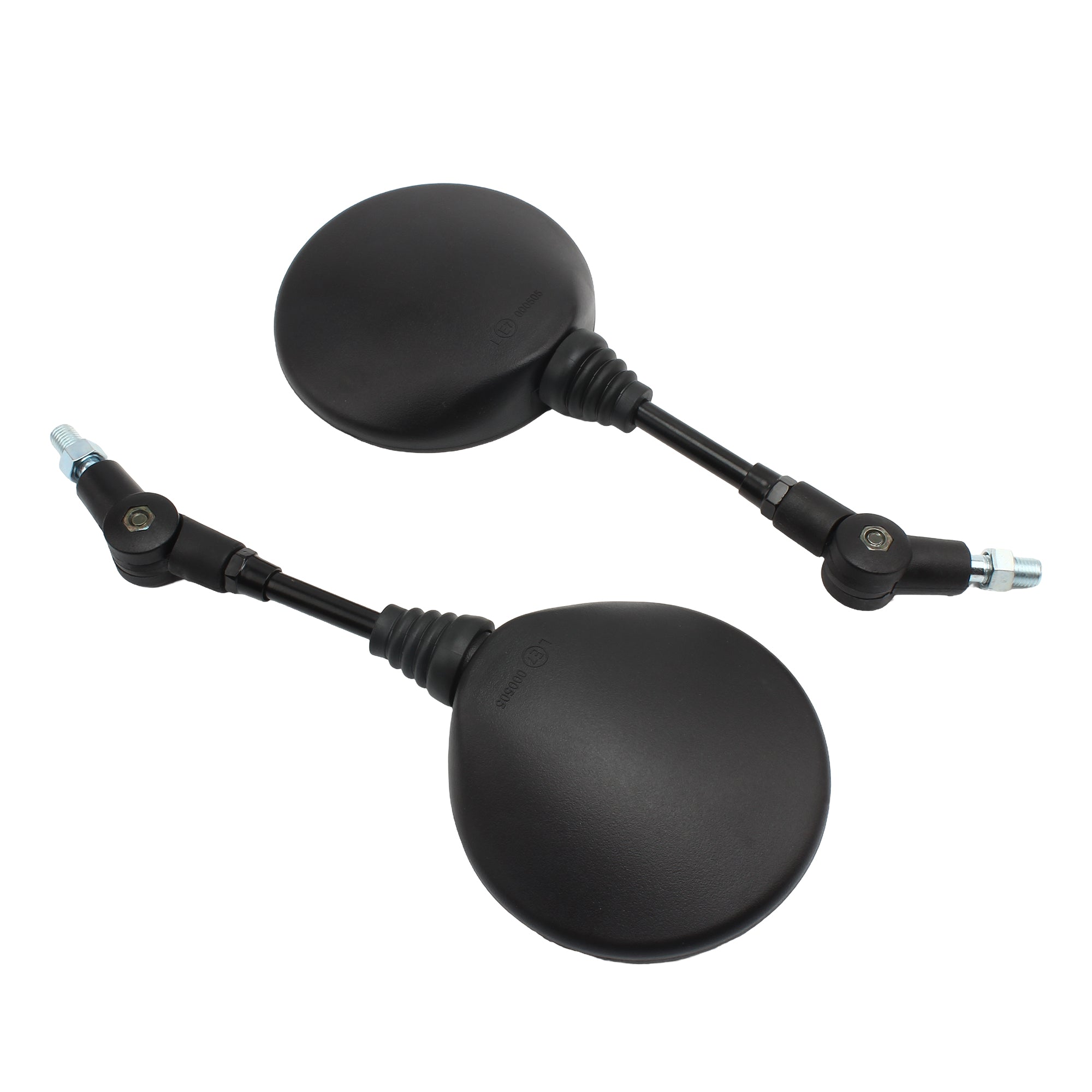 Scooter Rear Mirror Motorcycle Side Mirror 2pcs Foldable Round 10MM for Motocross Accessories for Bike Rearview Mirrors