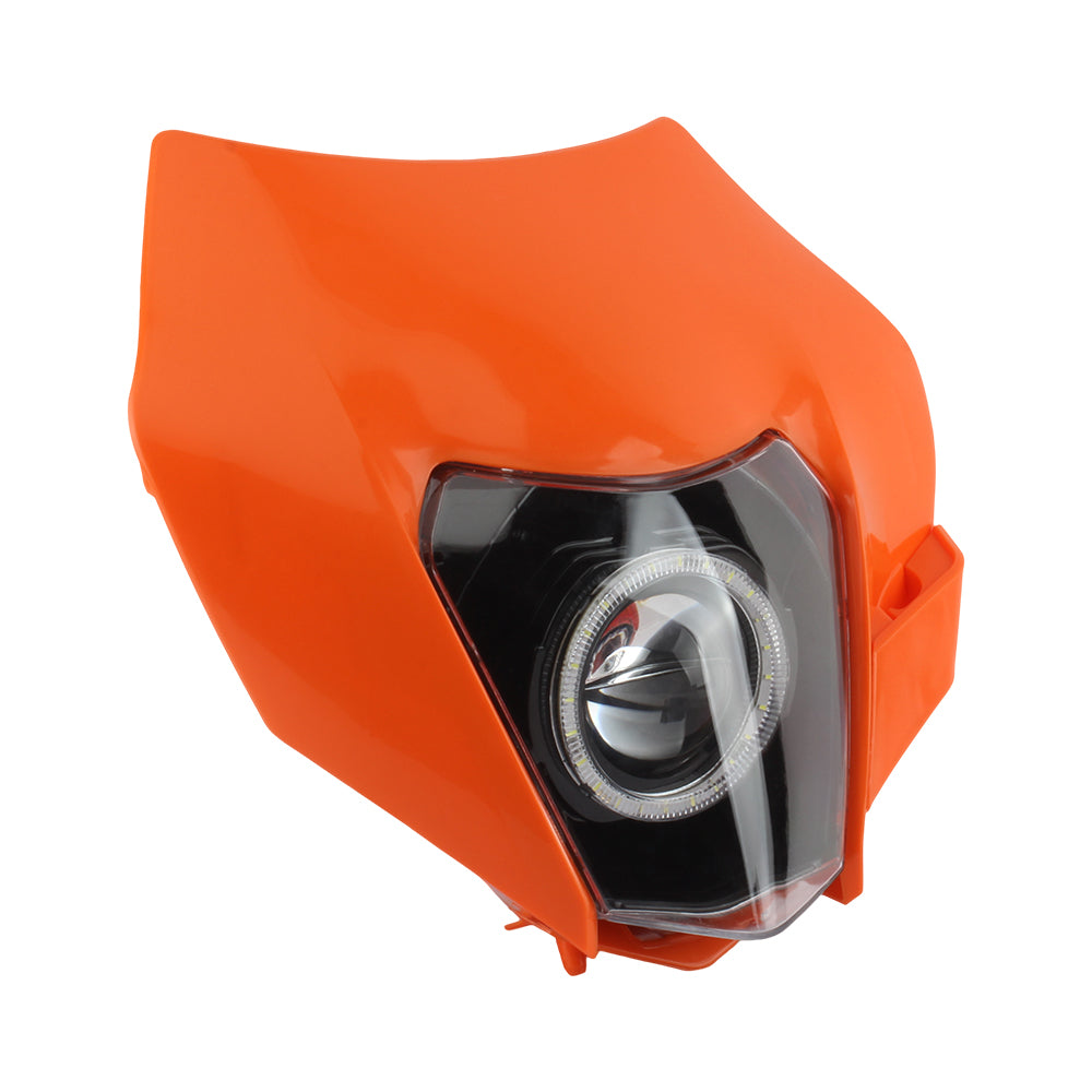 For KTM EXC Headlight LED Plate Motorcycle SX Duke 125 250 300 450 Moto Fairing Supermoto Motocross Accessories Dirt Bike Enduro