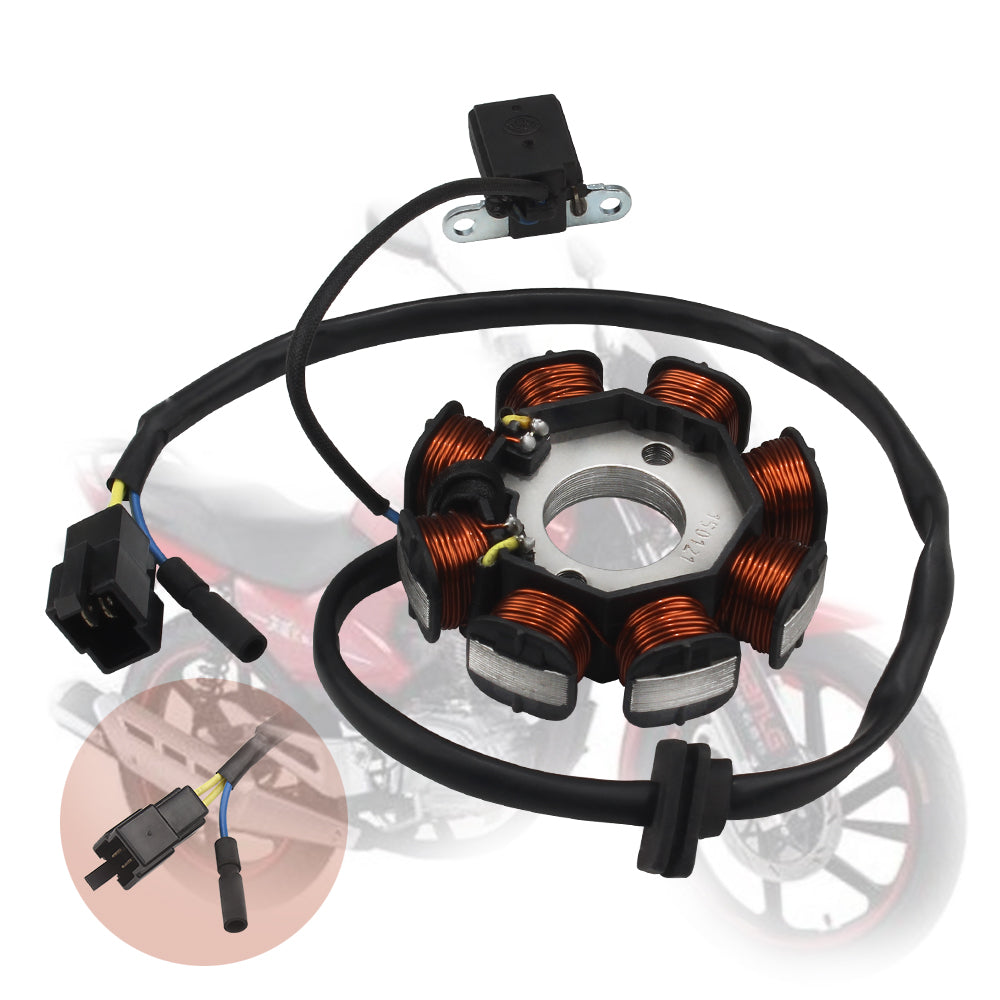 Motorcycle Generator Stator Coil Comp Assembly Kit Magneto Coils Ignition Stator for Honda CB200 CB250 Water Cooled Engine