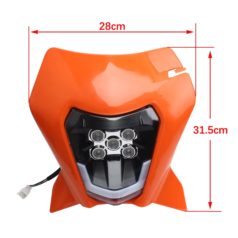 New Motorcycle LED Headlight Dual Sport for Motocross Dirt Bike Headlamp EXC 300 450 690 Enduro R SMC-R XC XC-F SX 2012-2021