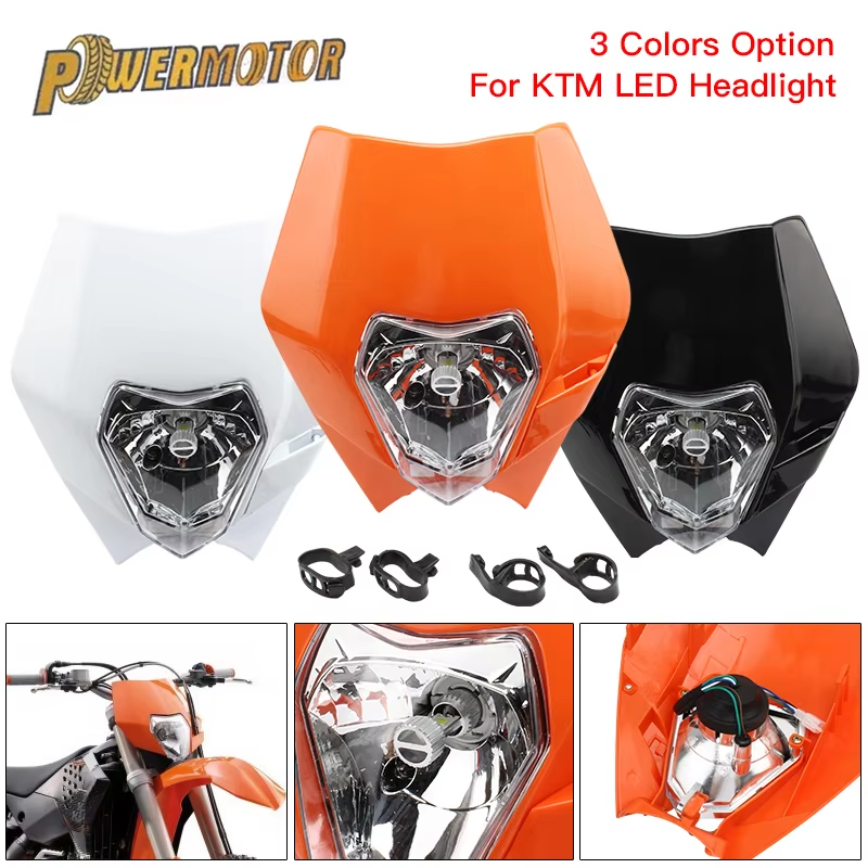 New Motorcycle LED Headlight Head Light Frontlight for KTM SX SXF SXS SMR EXC EXCF XC XCF XCW XCFW Enduro Dirt Bike Motocross