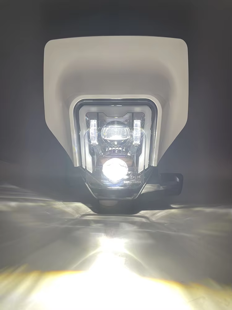 Headlight FE 350 TE 250 TC FC 450 701 MX Enduro Headlights Led 2014 to 2023 12V 78W Cafe Racer Dirt Bike Drop Ship