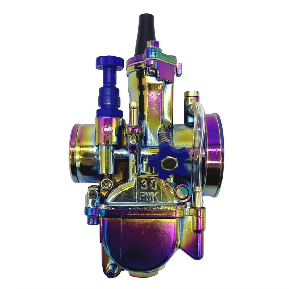 Motorcycle PWK Carburetor 28 30 32 34mm Colorful for Yamaha Honda Kawasaki With Power Jet Dirt Bike Motocross