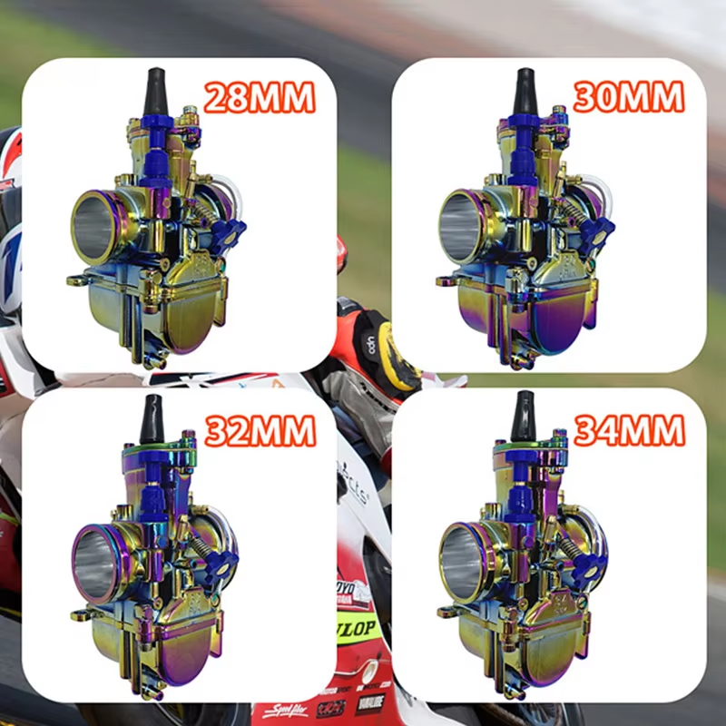 Motorcycle PWK Carburetor 28 30 32 34mm Colorful for Yamaha Honda Kawasaki With Power Jet Dirt Bike Motocross