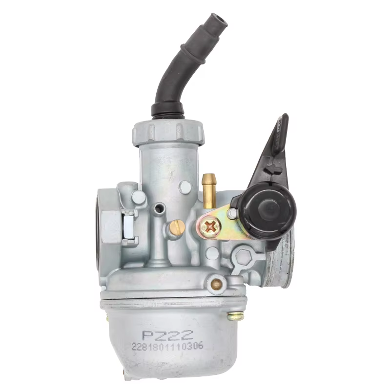 Motorcycle Carburetor Engine PZ22 22mm Carburetor Silver CE Alloy 2 Stroke Carburetor
