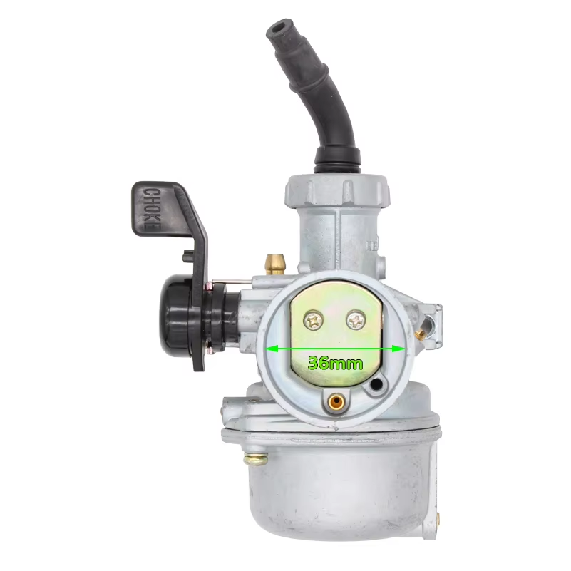 Motorcycle Carburetor Engine PZ22 22mm Carburetor Silver CE Alloy 2 Stroke Carburetor