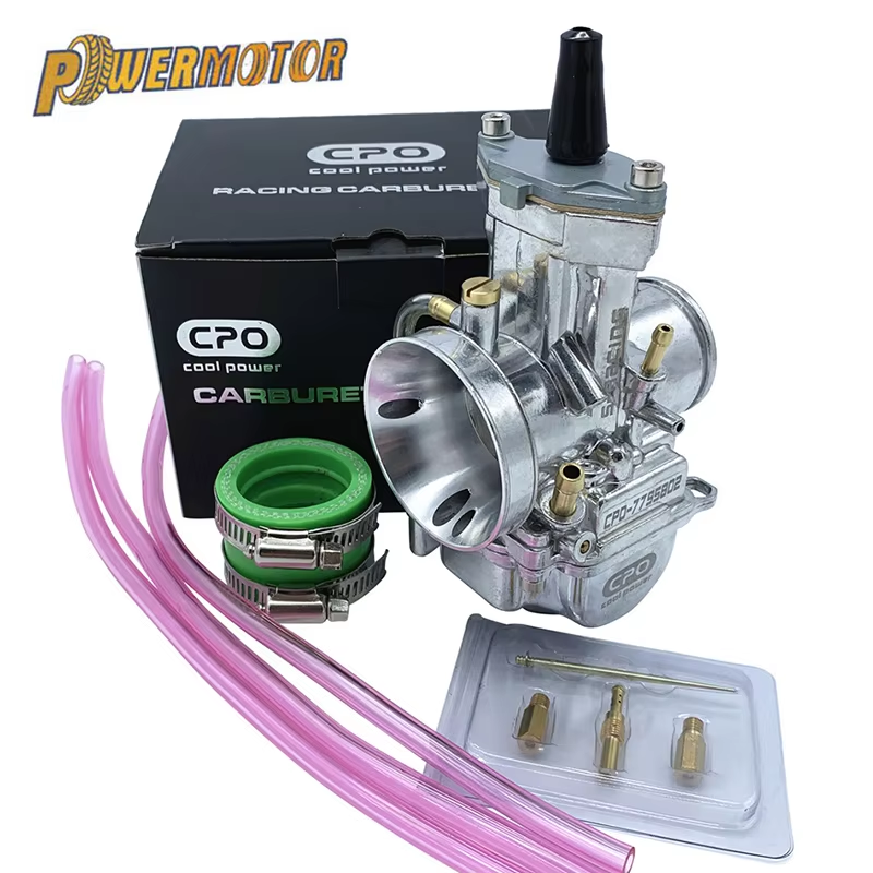 2T 4T Universal PWK Carburetor Carburador Racing Parts Motorcycle Silver 28 30 32 34mm Aluminum Sliver Smart Carburetor 90 Days