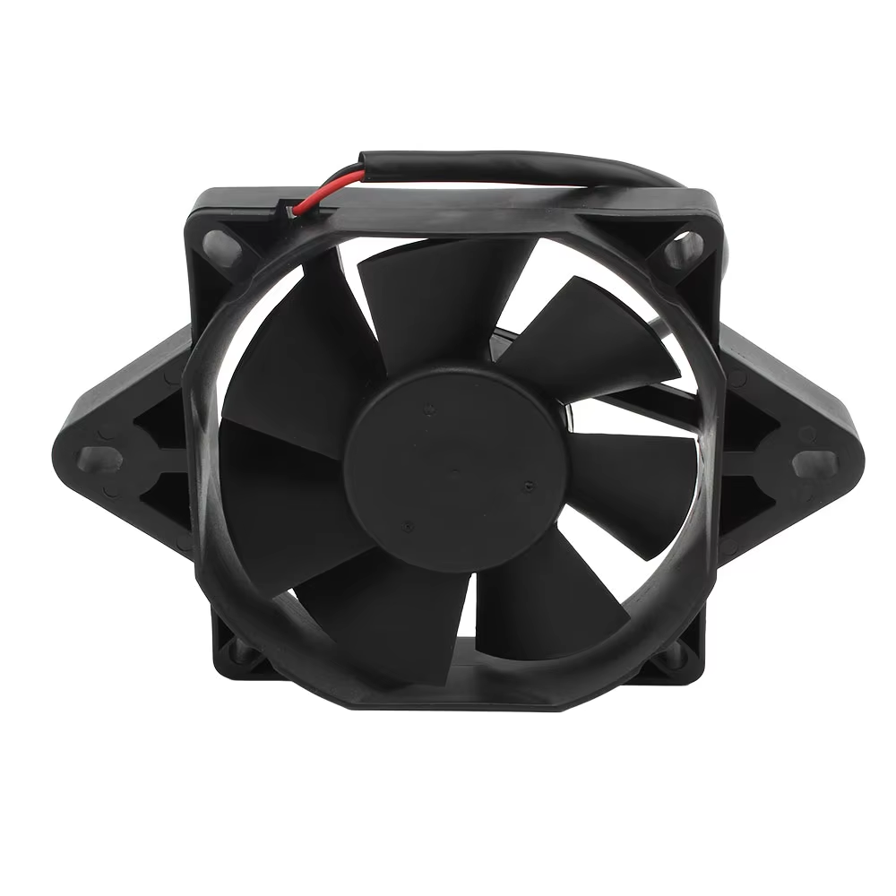 Motorcycle Dc 12 Volt Oil Cooler Electric Radiator Round Cooling System Fan Wheel for 200 250 Cc Atv Buggy Engine Cooling Fan