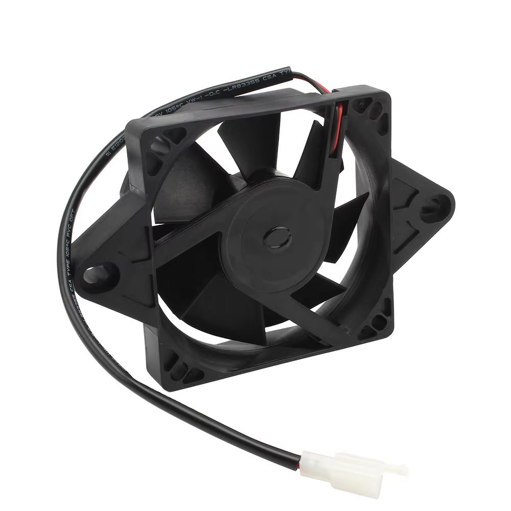 Motorcycle Dc 12 Volt Oil Cooler Electric Radiator Round Cooling System Fan Wheel for 200 250 Cc Atv Buggy Engine Cooling Fan