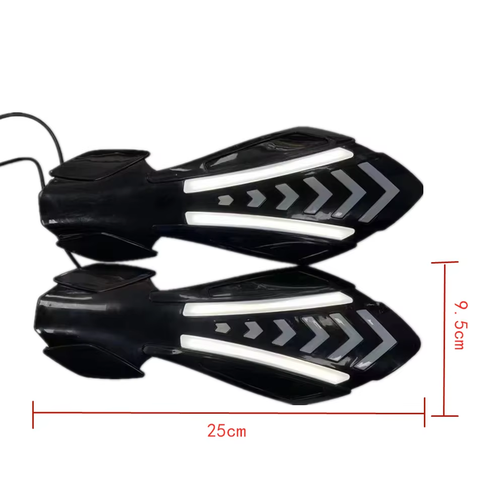 New Style Handlebar Protective Cover Motorcycle Handguard With LED Two-color Steering and Water Signal Light Handlebar