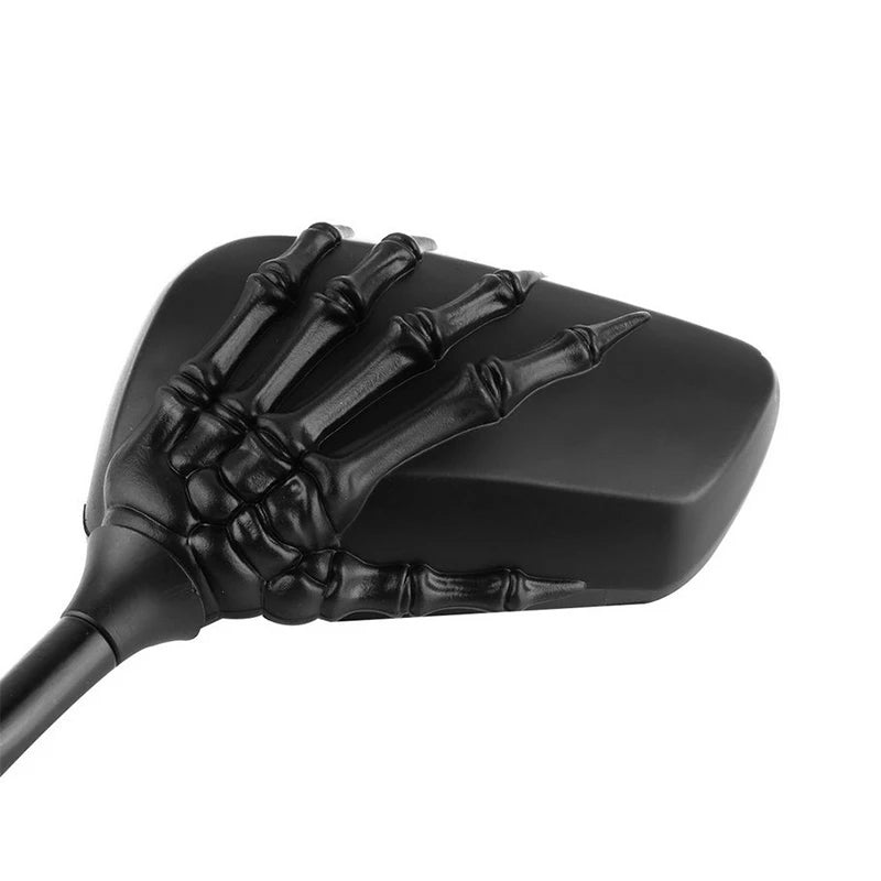 Universal Motorcycle Rearview Mirror With 8mm/10mm Screw Scooter Back Side Mirror Modification Skull Craw Refit Motorbike Side