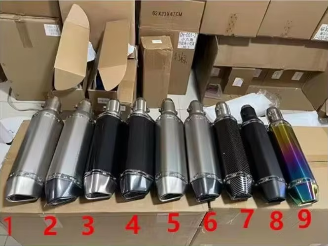 Motorcycle to OSI Large Displacement Racing Hexagonal General Purpose Yellow Dragon 600 Scorpion Exhaust Pipe