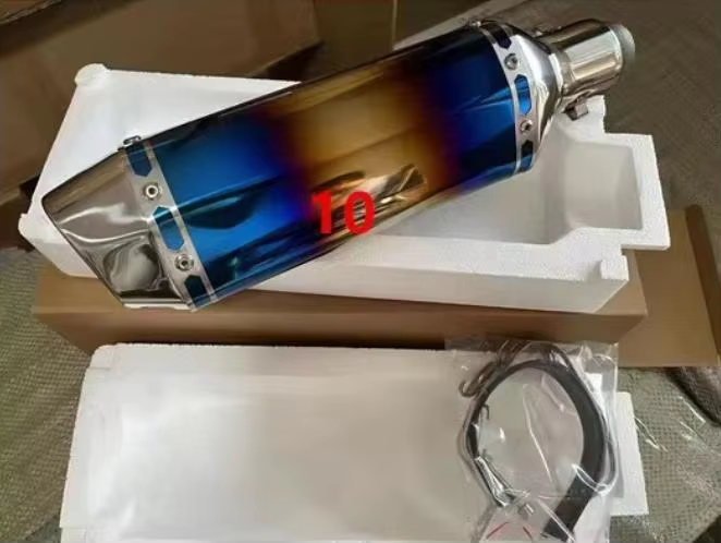 Motorcycle to OSI Large Displacement Racing Hexagonal General Purpose Yellow Dragon 600 Scorpion Exhaust Pipe