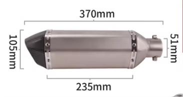 Motorcycle to OSI Large Displacement Racing Hexagonal General Purpose Yellow Dragon 600 Scorpion Exhaust Pipe