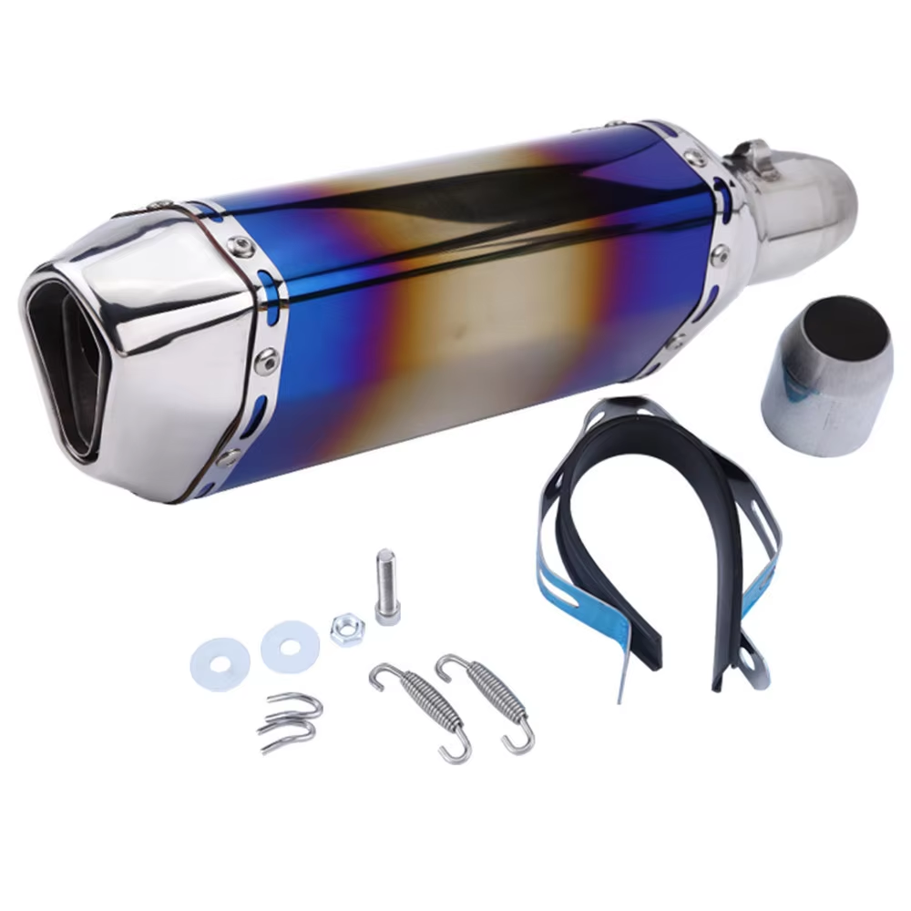 Motorcycle to OSI Large Displacement Racing Hexagonal General Purpose Yellow Dragon 600 Scorpion Exhaust Pipe