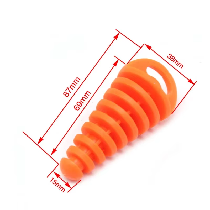 Motorcycle Exhaust Pipe Tailpipe PVC Air-bleeder Plug Exhaust Silencer Muffler Wash Plug Pipe Protector Motocross