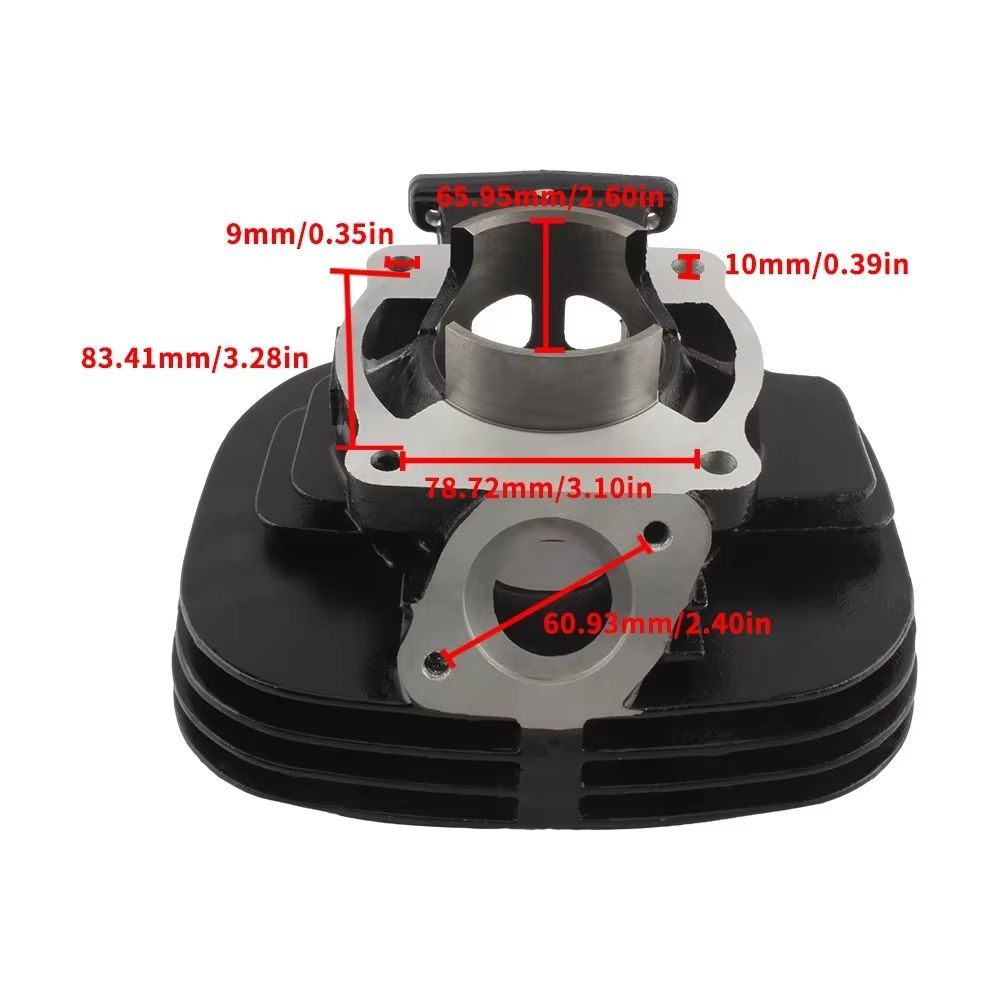 Motorcycle Engine Cylinder Jug Kit 66mm Diameter Piston Ring Set for Yamaha BLASTER YFZ ATV Enduro Motocross Metal Accessories