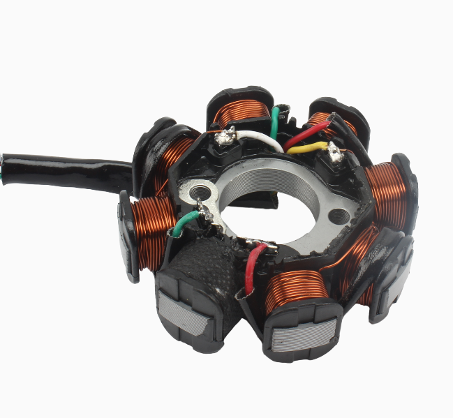 Motorcycle Engine Stator Coils GY6-8 Poles Stator Coils Fit for GY6 125cc-200cc Motorcycle Engines Stator Coils Engines CQ-111