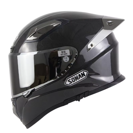 PowerMotor X8 Carbon Fiber Motorcycle Helmet Men's and Women's Full Helmet Full Covered Personalized Motorcycle Helmet Full-face