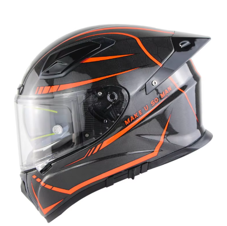 PowerMotor X8 Carbon Fiber Motorcycle Helmet Men's and Women's Full Helmet Full Covered Personalized Motorcycle Helmet Full-face