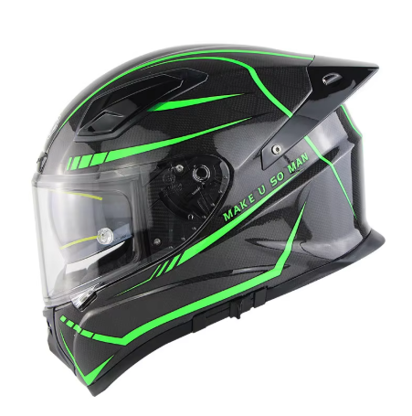 PowerMotor X8 Carbon Fiber Motorcycle Helmet Men's and Women's Full Helmet Full Covered Personalized Motorcycle Helmet Full-face