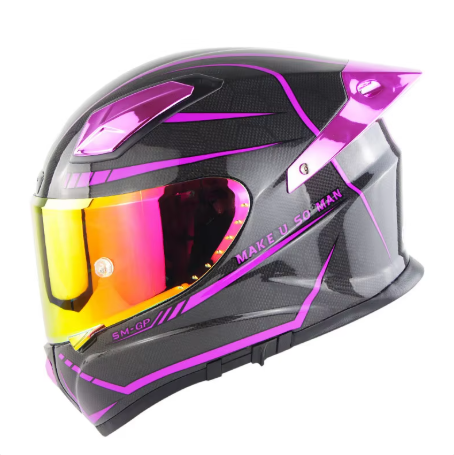 PowerMotor X8 Carbon Fiber Motorcycle Helmet Men's and Women's Full Helmet Full Covered Personalized Motorcycle Helmet Full-face