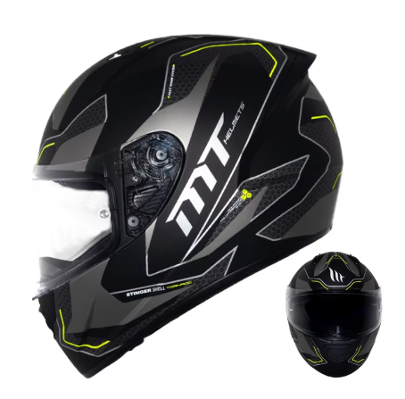 PowerMotor MT Spain Custom Motorcycle Helmet Men and Women Sunscreen Anti-fog Full Face Helmet Stinger Racing Knight Locomotive