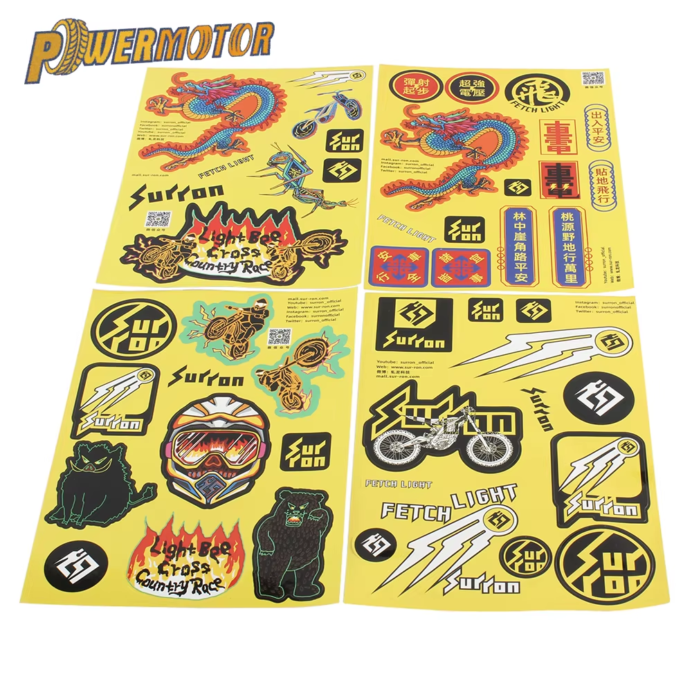 For Sur-ron Sticker Decal Motorcycle Accessories Surron Light Bee S X Electric Bike Colorful Enduro Motocross Stickers Drop Ship