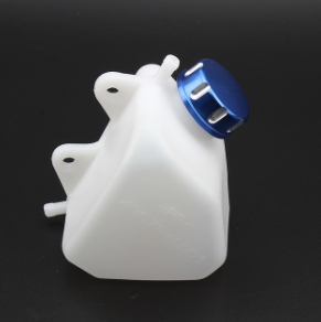 Motorcycle Plastic Water Coolant Reservoir Tank CNC Coolant Reservoir Tank Radiator Overflow for Kawasaki KLX 250 KLX250