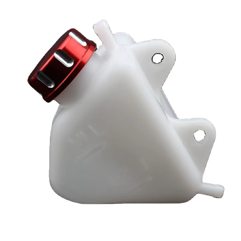 Motorcycle Plastic Water Coolant Reservoir Tank CNC Coolant Reservoir Tank Radiator Overflow for Kawasaki KLX 250 KLX250