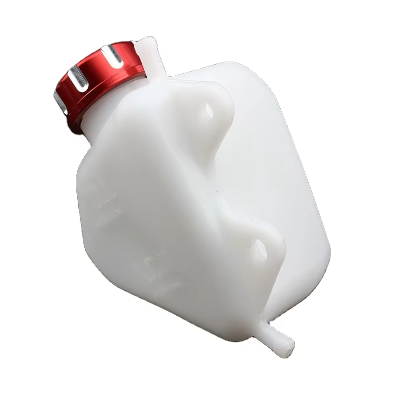 Motorcycle Plastic Water Coolant Reservoir Tank CNC Coolant Reservoir Tank Radiator Overflow for Kawasaki KLX 250 KLX250