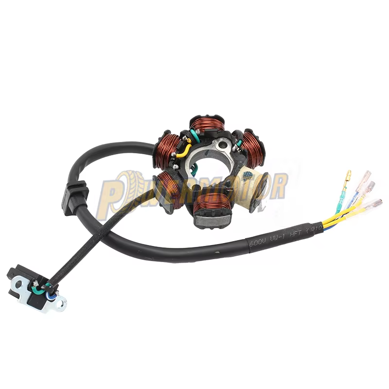 PowerMotorElectric Magneto Stator Coil for Zongshen 190Cc Zs190 2V Engine Zs1P62Yml-2 Electric Start Dirt Bikes