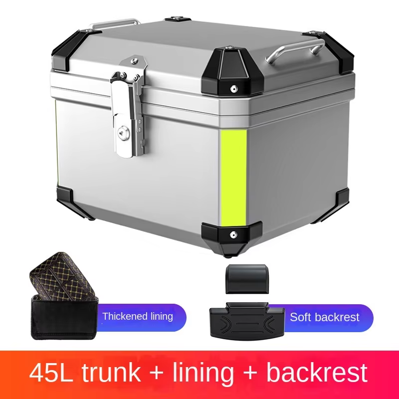 Motorcycle Trunk Large Capacity Trunk Scooter Electric Suitcase Large General Non-aluminum Alloy Trunk