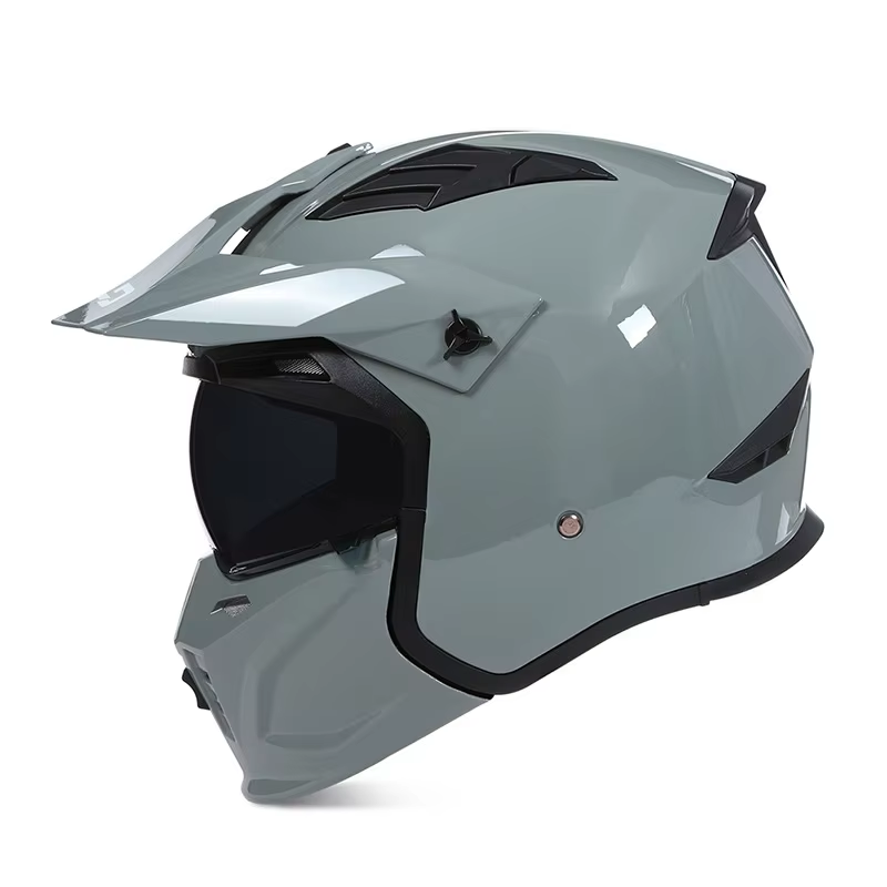 Motorcycle Helmet Full- Face Adult Detachable Combination Helmet for All Seasons