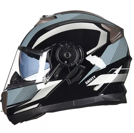 Motorcycle Helmet Helmet Helmet Riding in Winter, Full Face, Warm Personality and Anti-fog Helmet