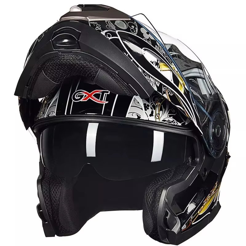 Motorcycle Helmet Helmet Helmet Riding in Winter, Full Face, Warm Personality and Anti-fog Helmet