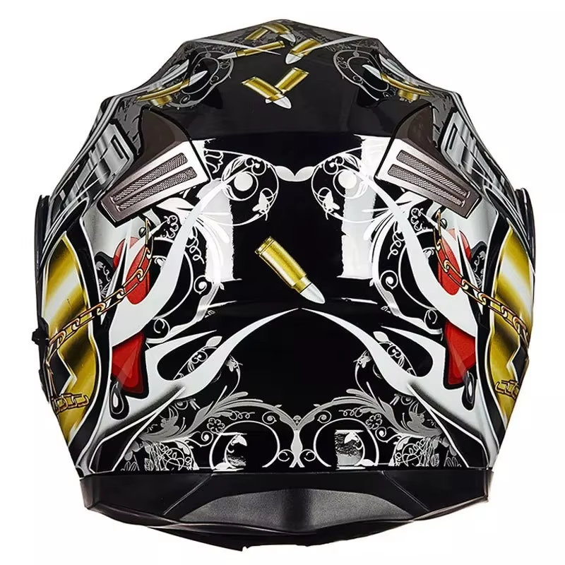 Motorcycle Helmet Helmet Helmet Riding in Winter, Full Face, Warm Personality and Anti-fog Helmet
