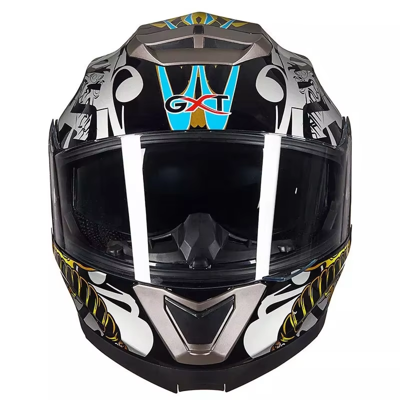 Motorcycle Helmet Helmet Helmet Riding in Winter, Full Face, Warm Personality and Anti-fog Helmet