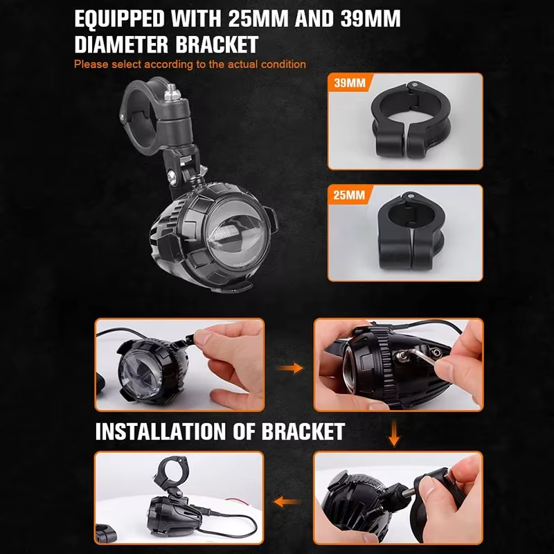 1 Pair Motorcycle LED Spotlight for BMW R1200GS F850GS 750GS 1250GS LC Adventure Front Spot Lamp Upgraded Auxiliary Light