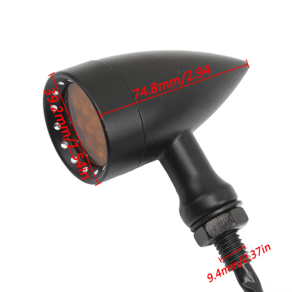 Mini Flashing Motorcycle Rear Light Zinc Alloy Turn Signals for Gy6 Universal Moto Accessories Wholesale