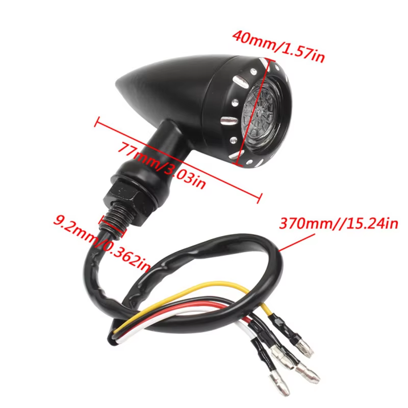 Turn Signals Motorcycle 2022 New Approved Spain Bike Light Zinc Alloy Hard Safety Protection Flashing Universal Modified Motor