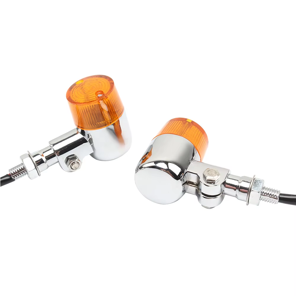 New Zinc Alloy Motorcycle Turn Signal Accessories Light Flashing for Triumph Road Glide Cafe Racer Harley Bike Yamaha Blinker