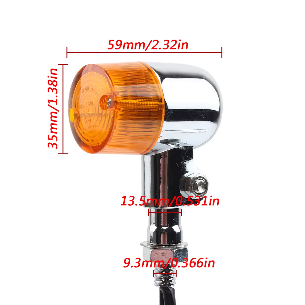 New Zinc Alloy Motorcycle Turn Signal Accessories Light Flashing for Triumph Road Glide Cafe Racer Harley Bike Yamaha Blinker