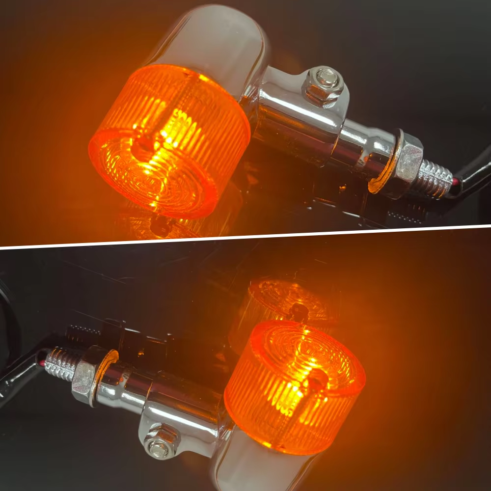 New Zinc Alloy Motorcycle Turn Signal Accessories Light Flashing for Triumph Road Glide Cafe Racer Harley Bike Yamaha Blinker