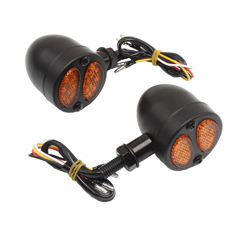 New Motorcycle Turn Signal Blinker Light Indicator Lamp Black Bullet Flash Hard for Suzuki Gn 125 Z400 Motorcycle Turn Signals