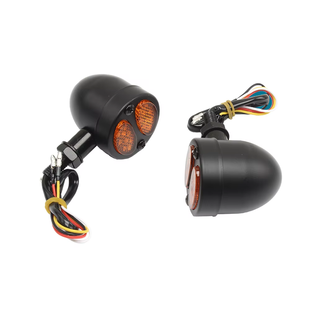 New Motorcycle Turn Signal Blinker Light Indicator Lamp Black Bullet Flash Hard for Suzuki Gn 125 Z400 Motorcycle Turn Signals